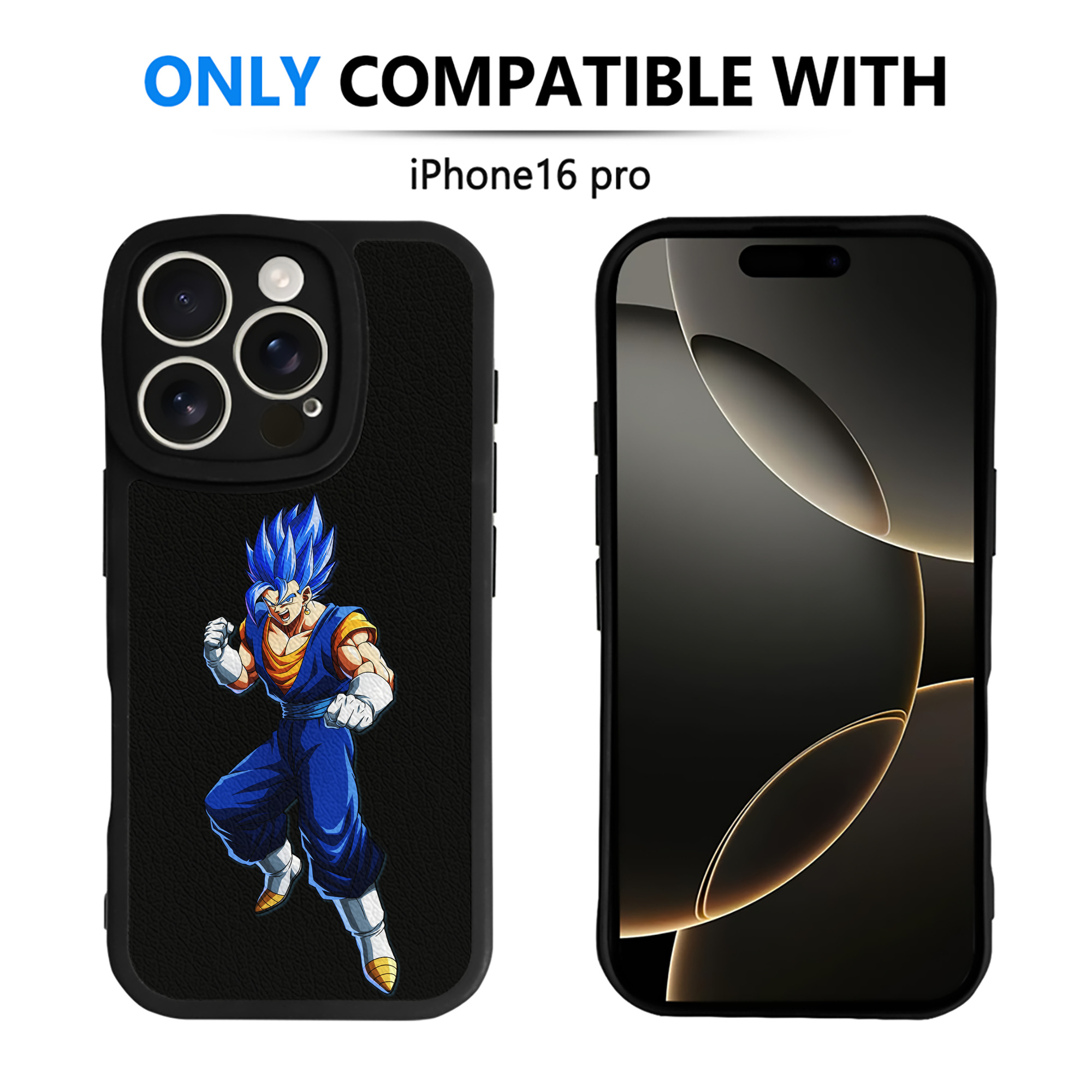 （画像用） ドラゴンボール ベジット DRAGON BALL Vegetto 【iPhone 16シリーズ対応】シリコンスマホケース（レザー調） 材質：シリコン